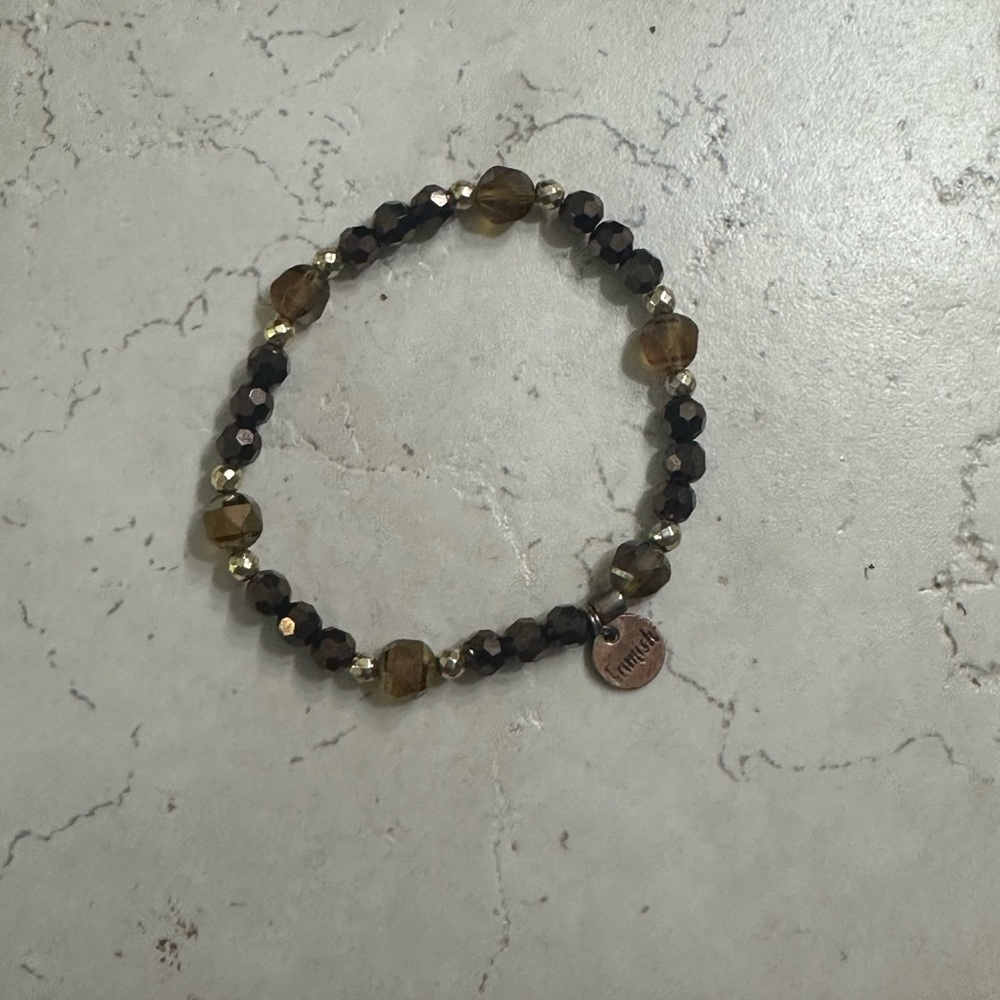 Elegant Ermish Beaded Bracelet with Charm